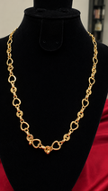 Golden Heart Link Necklace