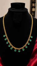 Emerald Drop Statement Necklace