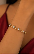 Heart Crystal Bangle