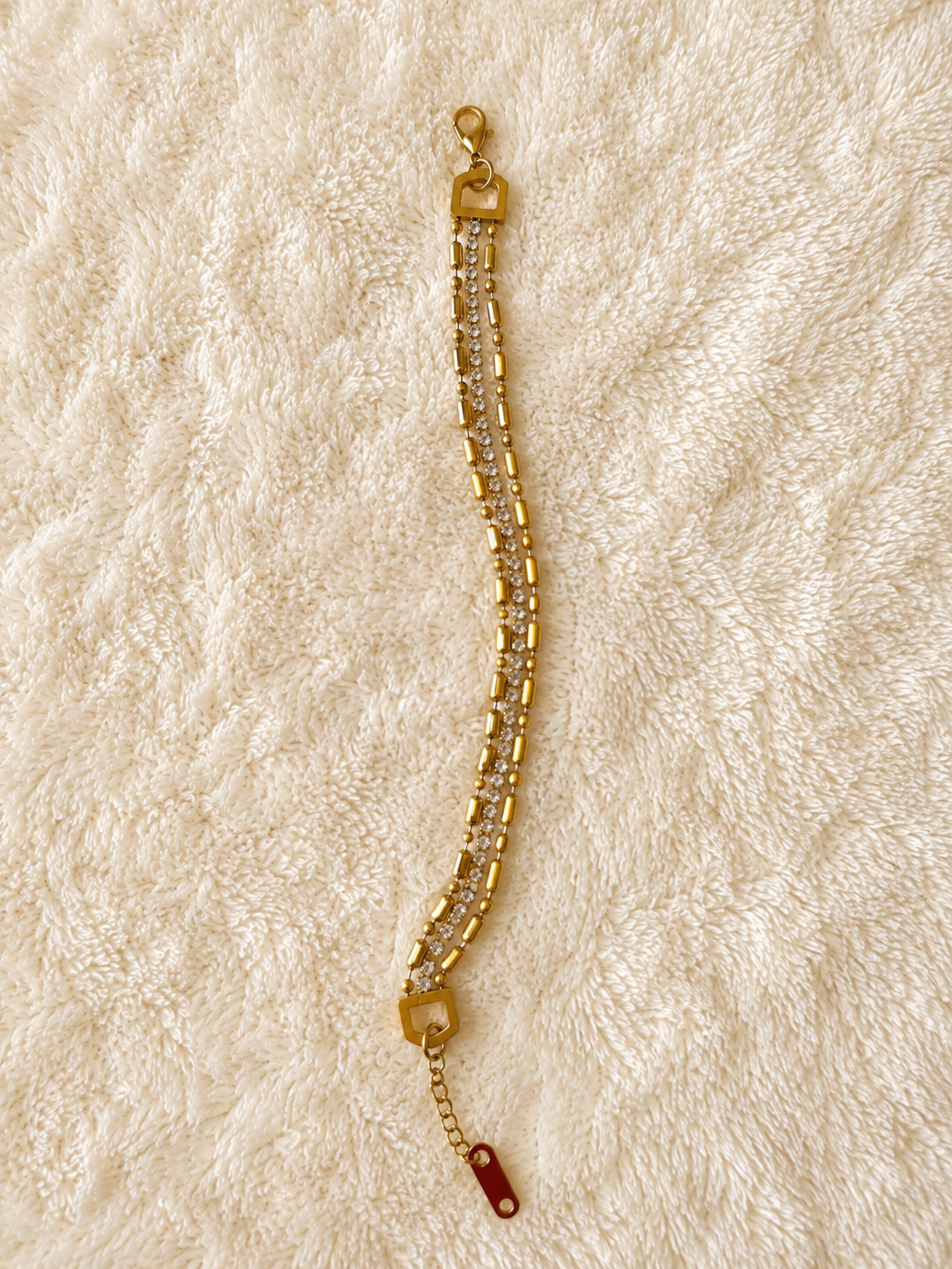 Golden Radiance Layered Bracelet