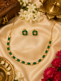 Emerald Zircon Necklace Set