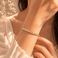Golden Hexagon Crystal Bangle