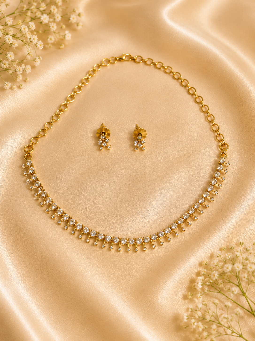 Classic Zircon Necklace Set