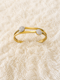 Crystal Harmony Open Cuff Bangle