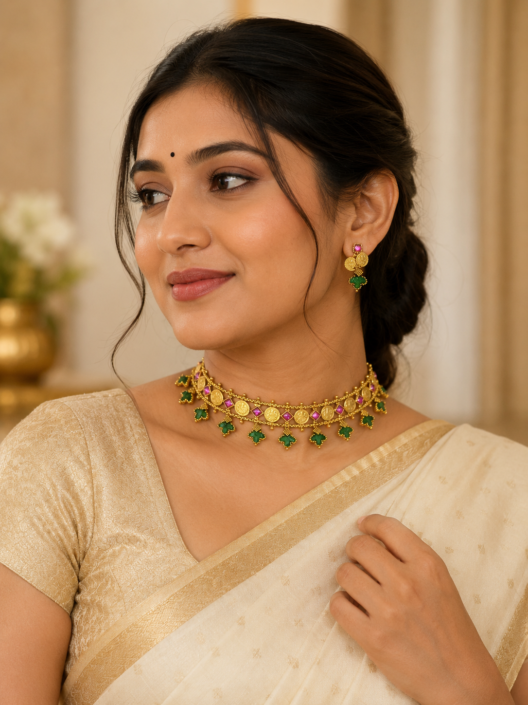 Choker Set with Matching Earrings