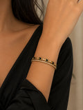 Midnight Clover Luxe Bangle
