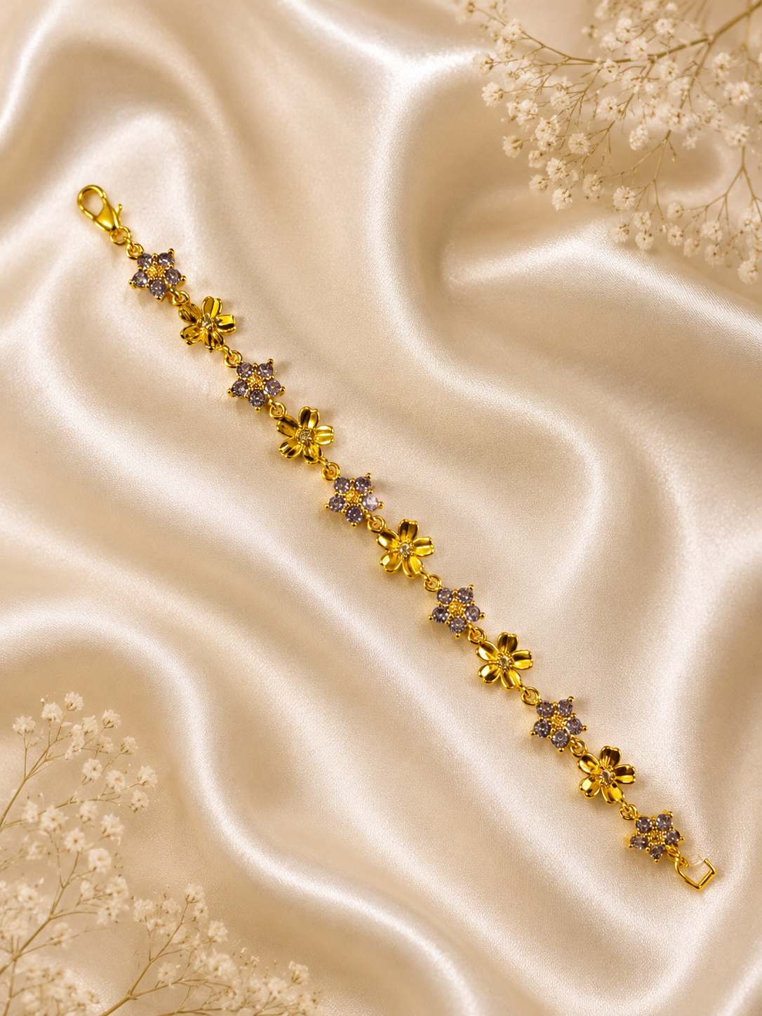 Floral Charm Bracelet