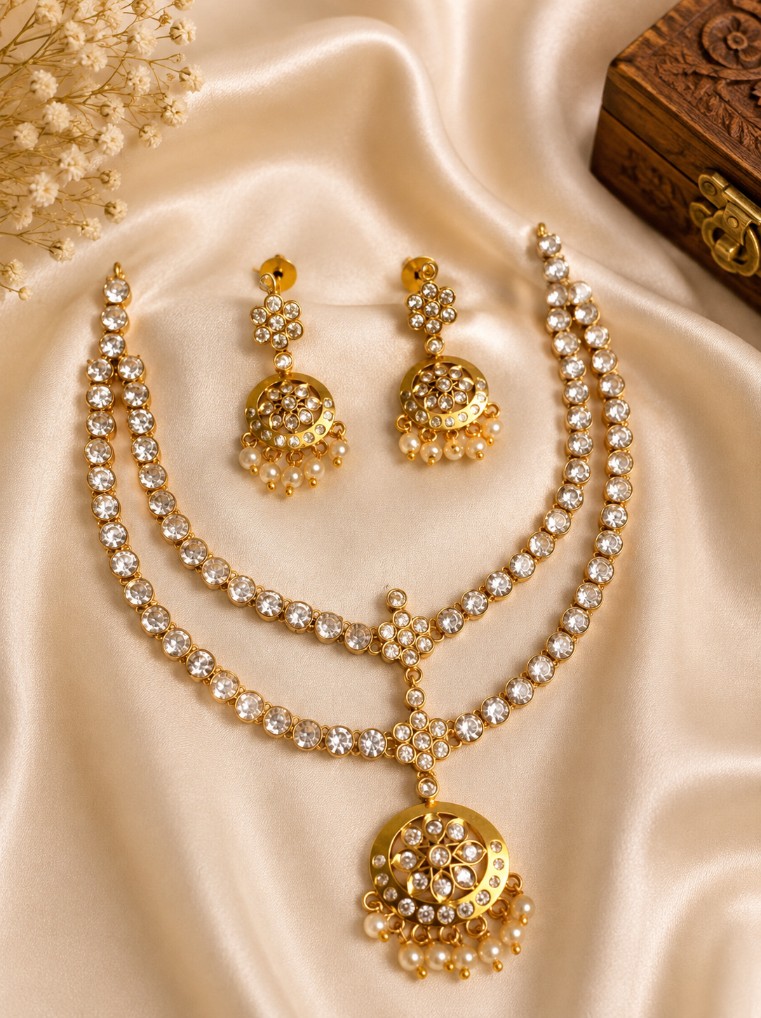 Traditional Double layer Necklace Set