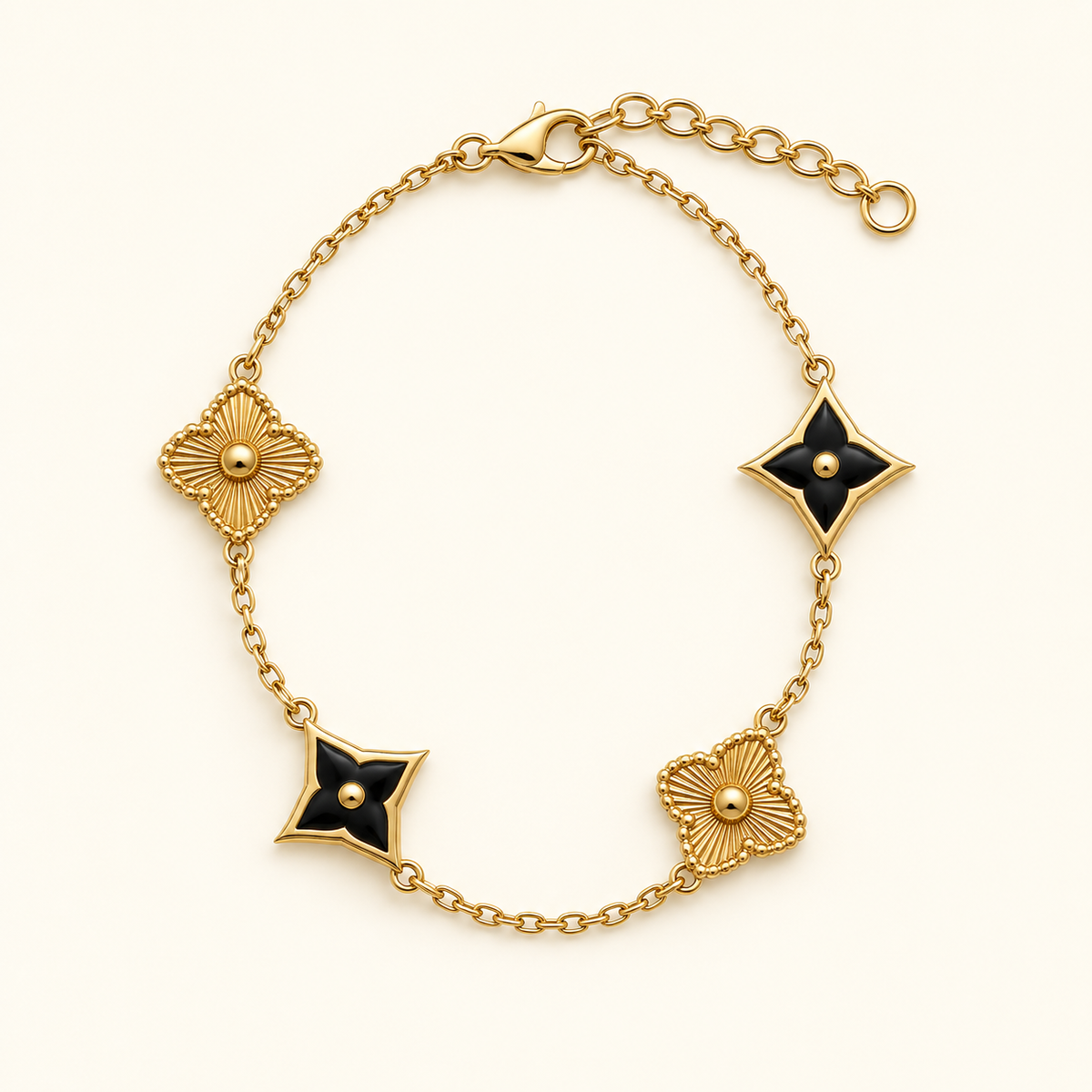 Black Clover Charm Bracelet