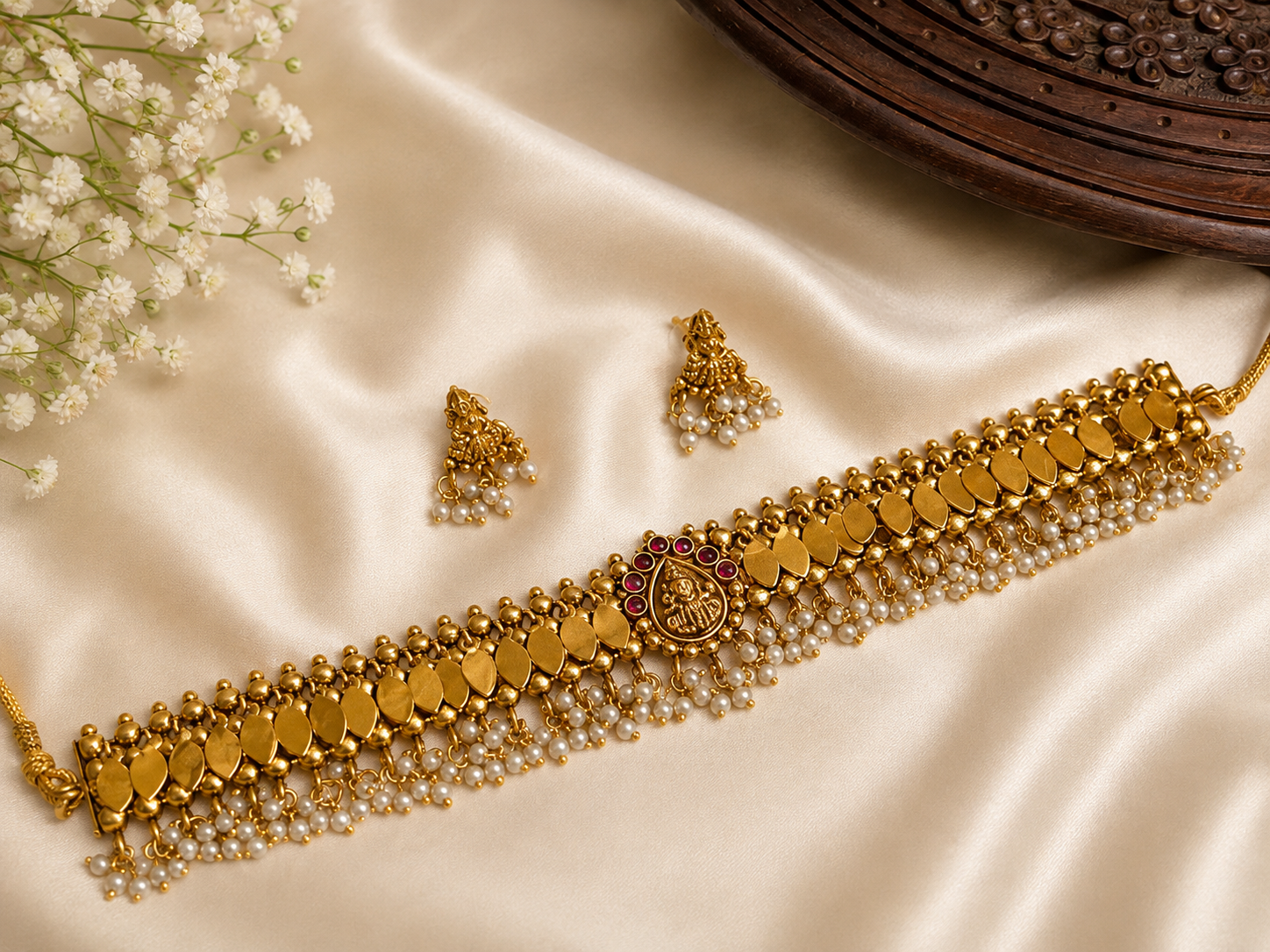 Lakshmi Elakkathali Choker Set