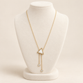 Geometric Triangle Drop Necklace