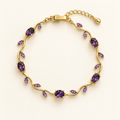 Purple Crystal Vine Bracelet