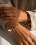 Modern Knot Open Cuff Bracelet