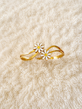 Daisy Bloom Open Bangle Bracelet