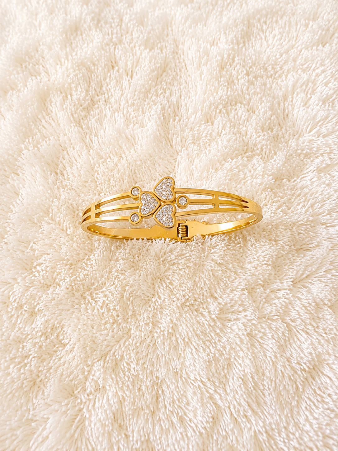 Butterfly Glow Crystal Bangle