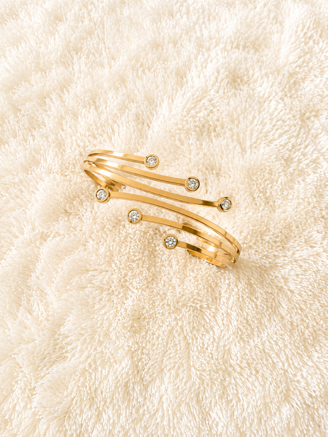 Celestial Spark Multi-Layer Bangle