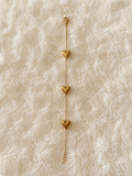 Golden Hearts Charm Bracelet