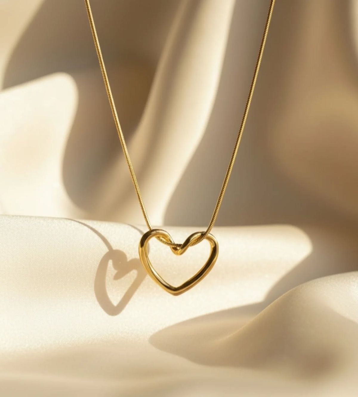 Minimalist Open Heart Necklace