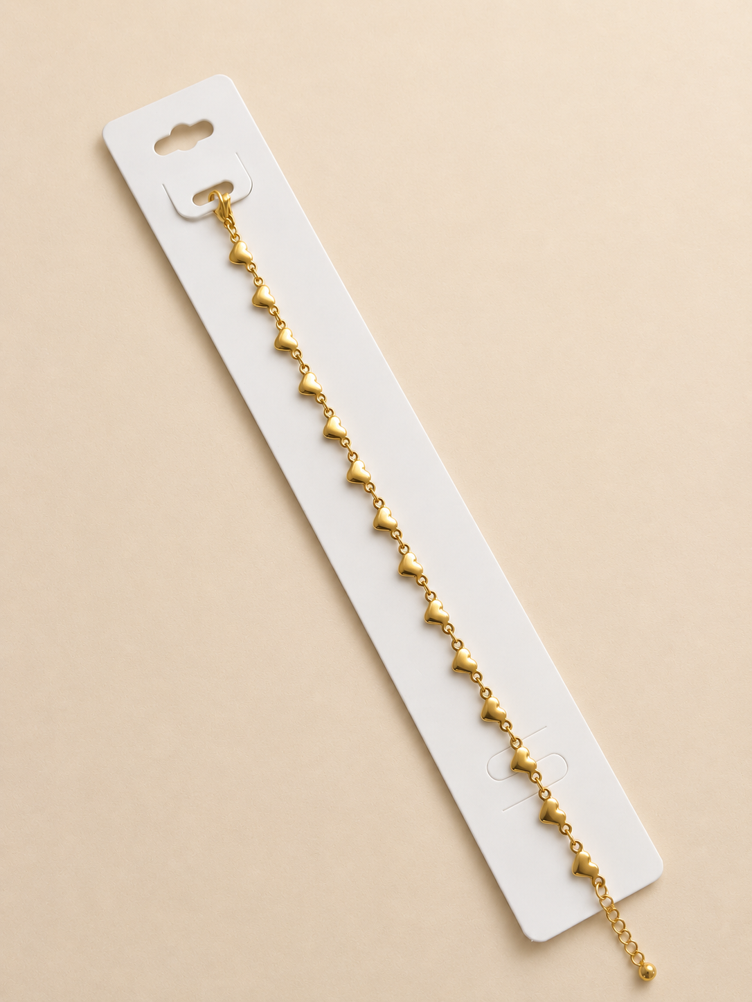 Golden Heart Chain Bracelet