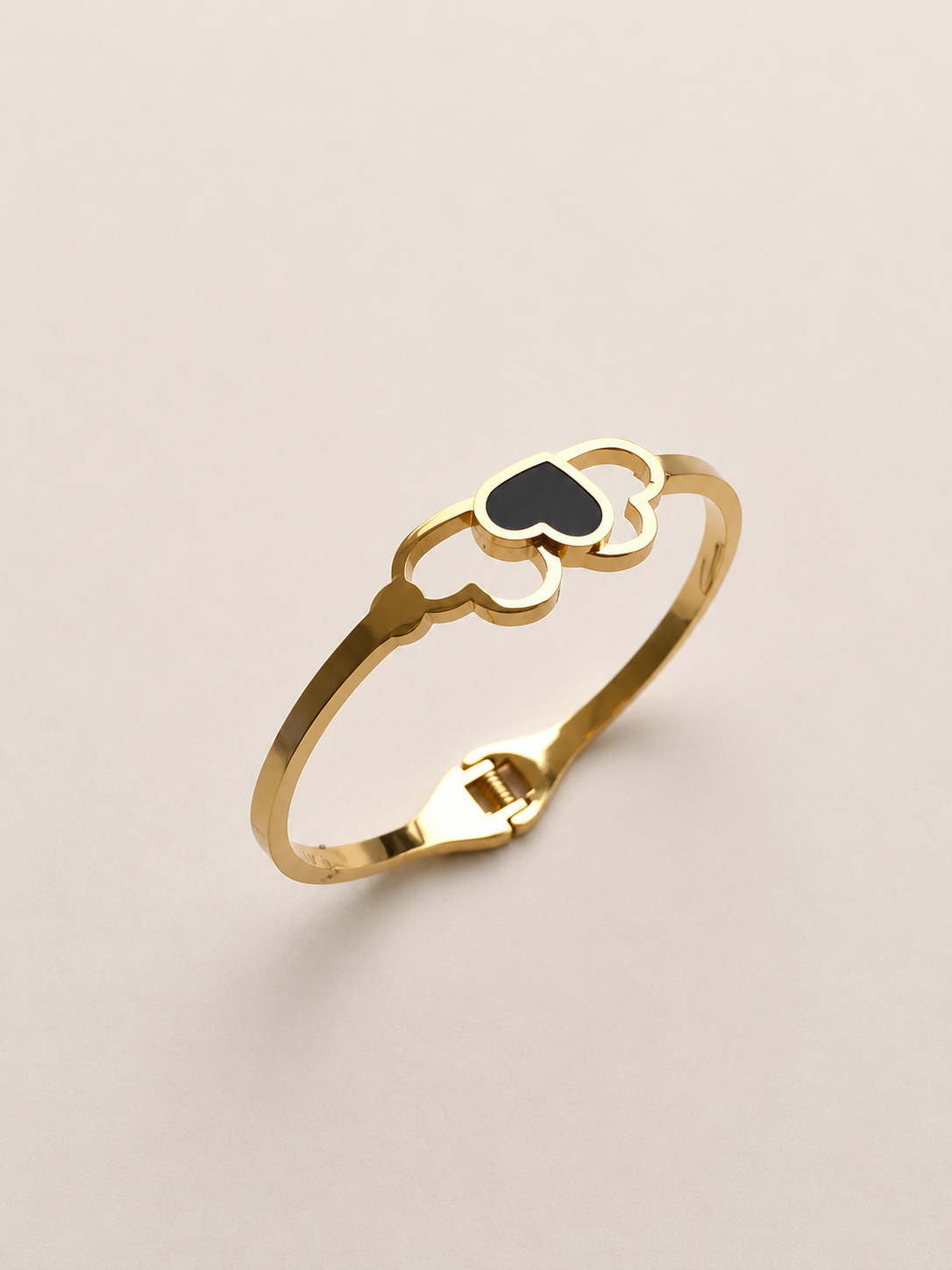 Kids Double Heart Bangle