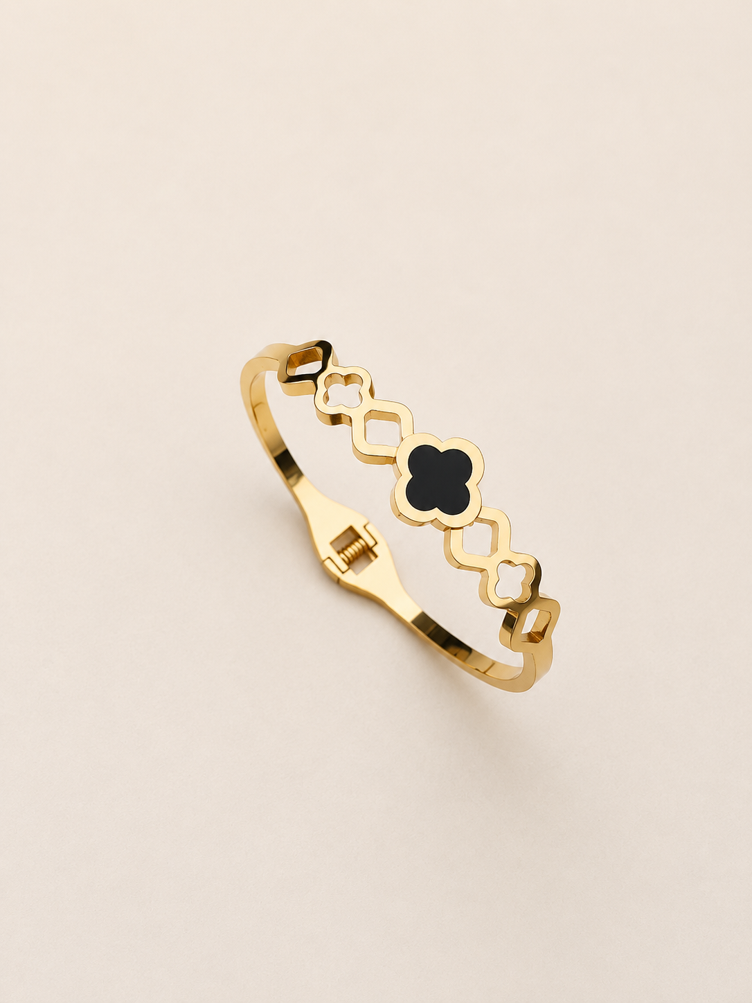 Kids Clover Charm Bangle