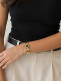Emerald Clover Statement Bracelet
