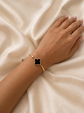 Black & White Clover Bracelet