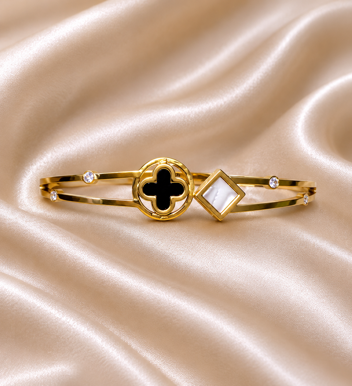 Dual Charm Luxury Bangle