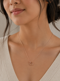 Circle Link Pendant Necklace