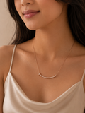 Crystal Bar Necklace