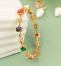 Multicolor Stone Kada Bangle