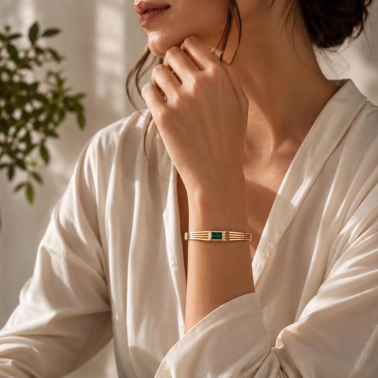 Emerald Detail Bracelet