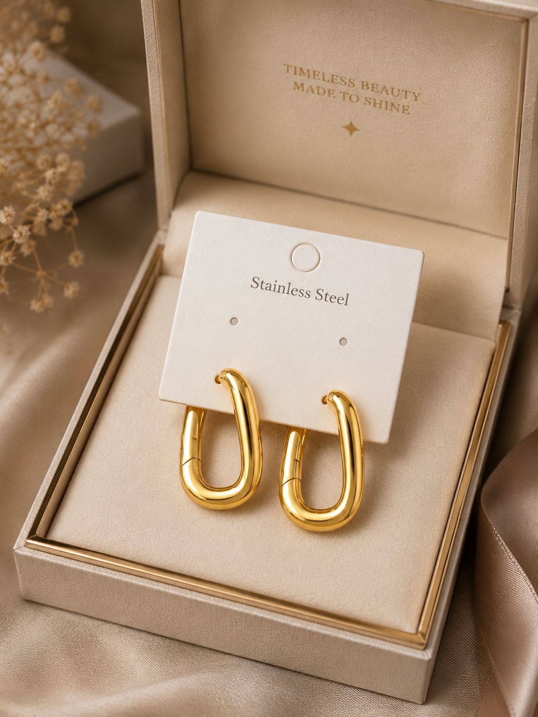 Luna Gold Hoop Earrings