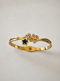 Floral Leaf Charm Bracelet